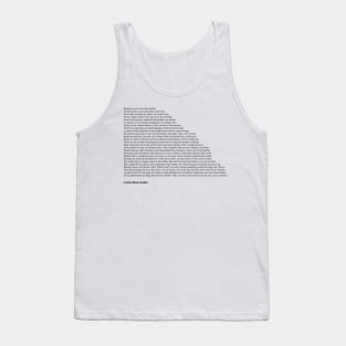 Carlos Ruiz Zafón Quotes Tank Top